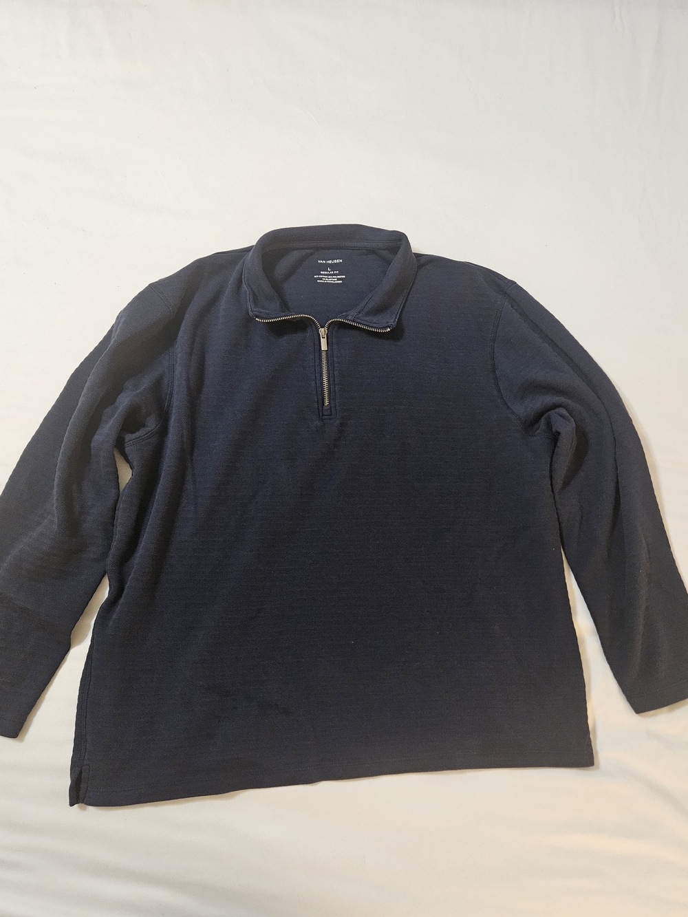 Van Heusen Men's Navy Half-Zip Pullover Sweater